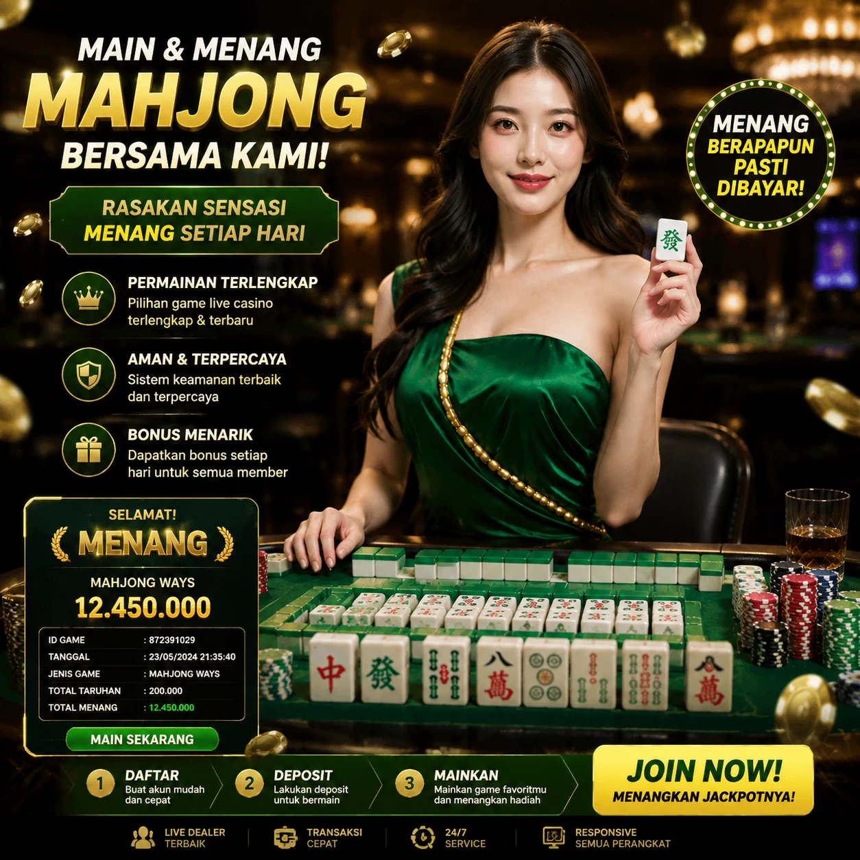 Main lunatogel9.com Menang Jackpot Besar